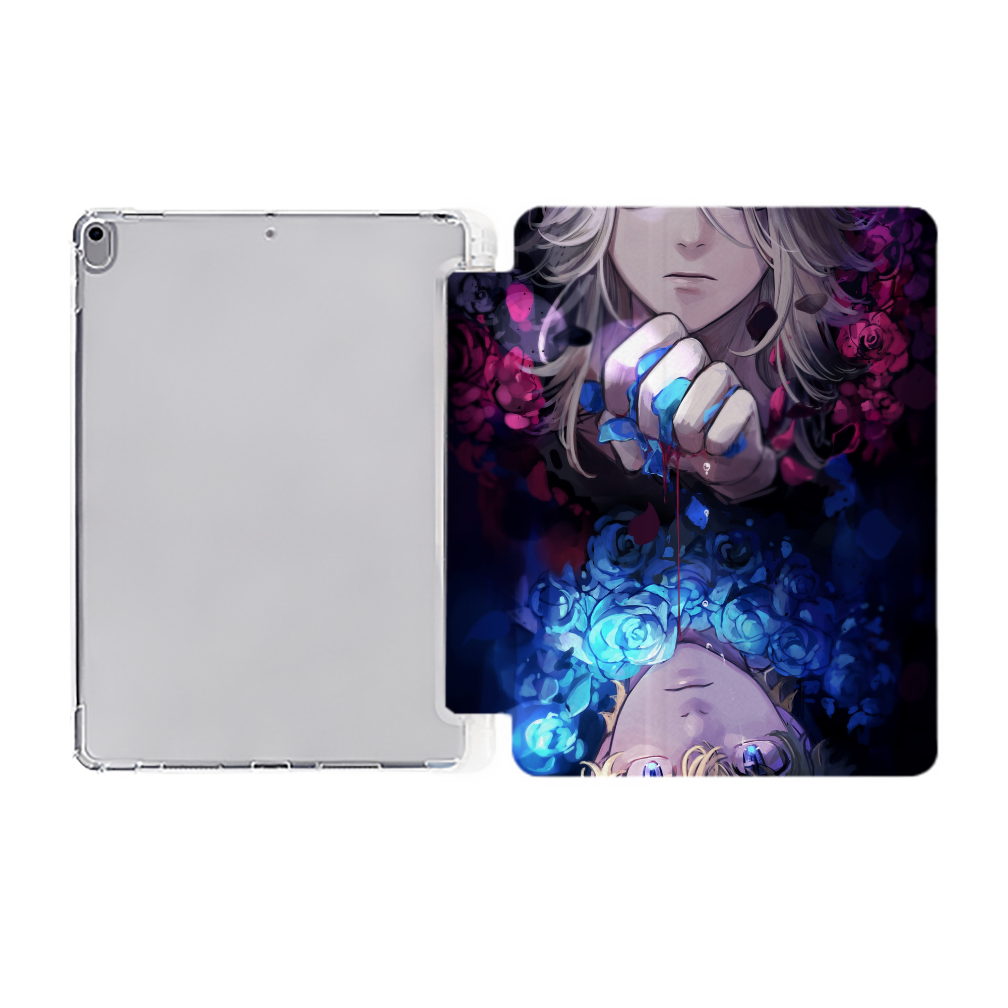 （画像用） 東京リベンジャーズ Tokyo Revengers IPad ケース ペン収納付き 三つ折りスタンド PUレザー×シリコン 対応機種9.5/10.5/10.9インチ